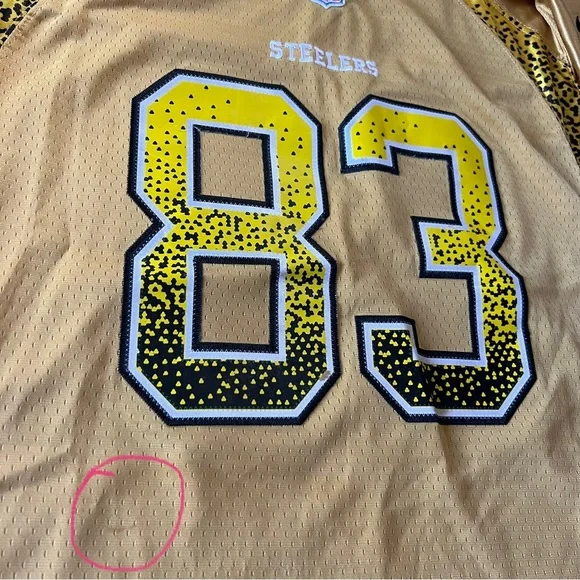 Nike NFL OnField Pittsburg Steelers Stitched Black Gold Jersey #83 Miller, Sz 40 - Picture 4 of 10